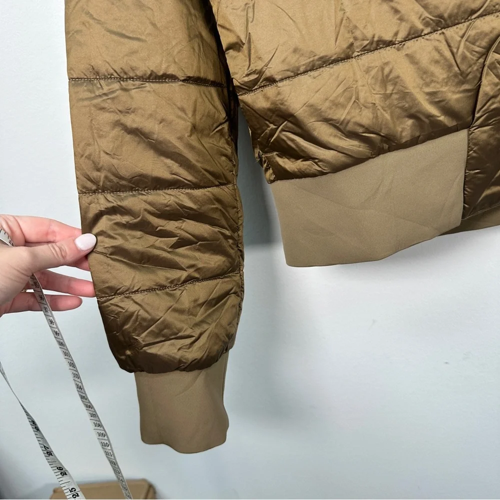 Lululemon Non-Stop Bomber Jacket 4 Frontier Reversible Gold Metallic Coat 2019 - Picture 3 of 6